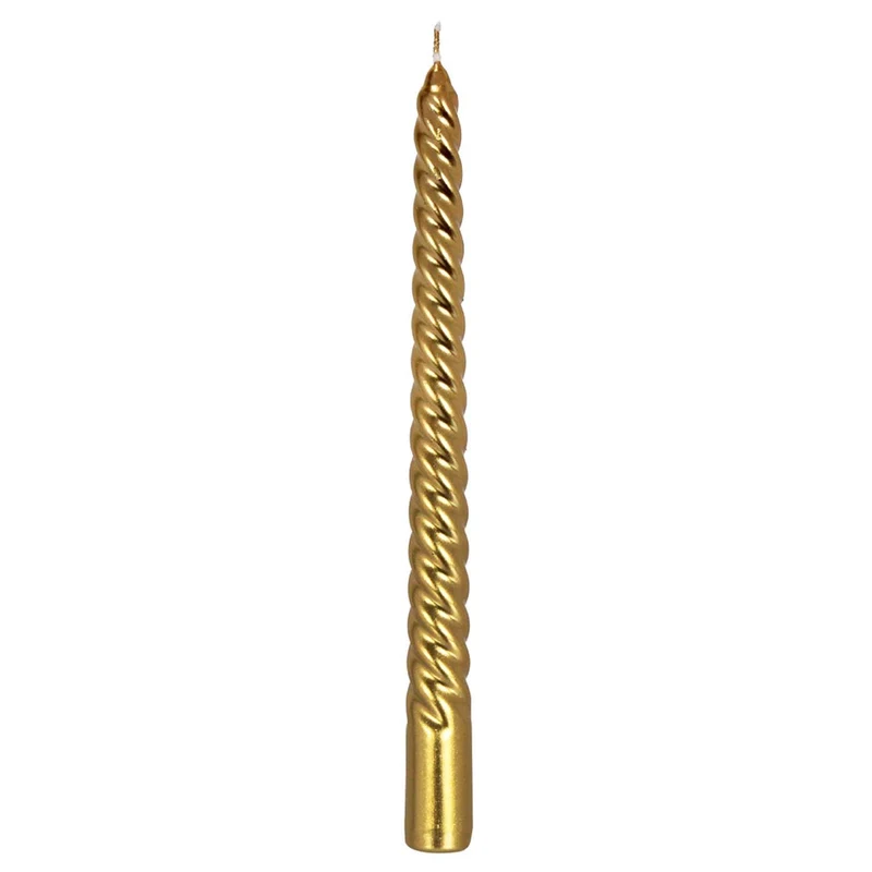 Art.1501 Vela Espiral Color Metálica 25x2cm 1pz
