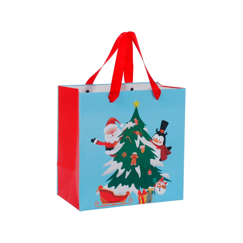 Art.11965 Bolsa Regalo Navidad 18x18x10cm 1pz