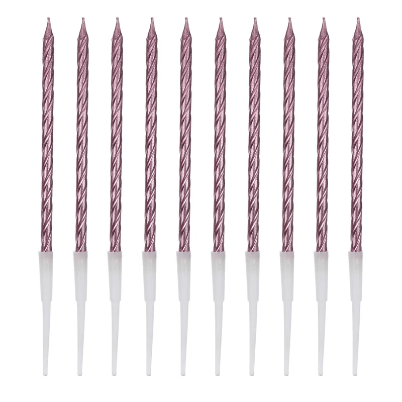 Art.12073 Vela Metálica Espiral 13.5cm 10pz