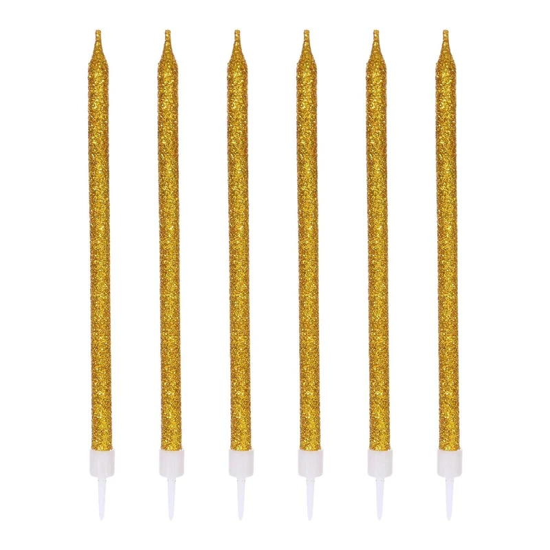 Art.12070 Vela Diamantada 14cm 6pz