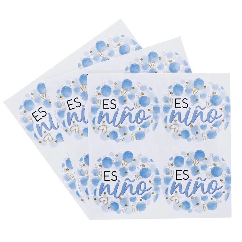 Art.12129 Calcomanía Circulo Es Niña/Ño 4.5x4.5cm 12pz