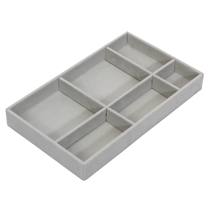 Art.11611 Organizador Joyería 6 divisiones 2.5x21x13cm 1pz