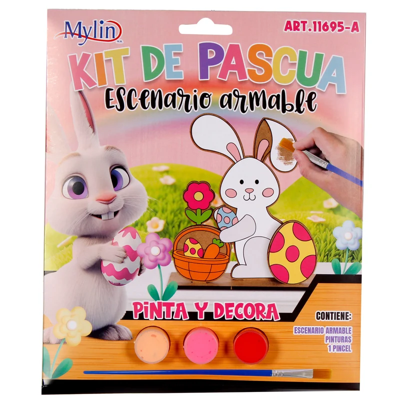 Art.11695 Kit Pascua Con Pintura Y Pincel