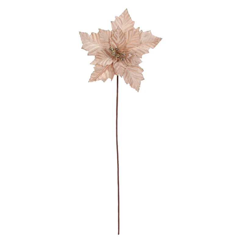 Art.11808 Vara Nochebuena Terciopelo 60cm 1pz