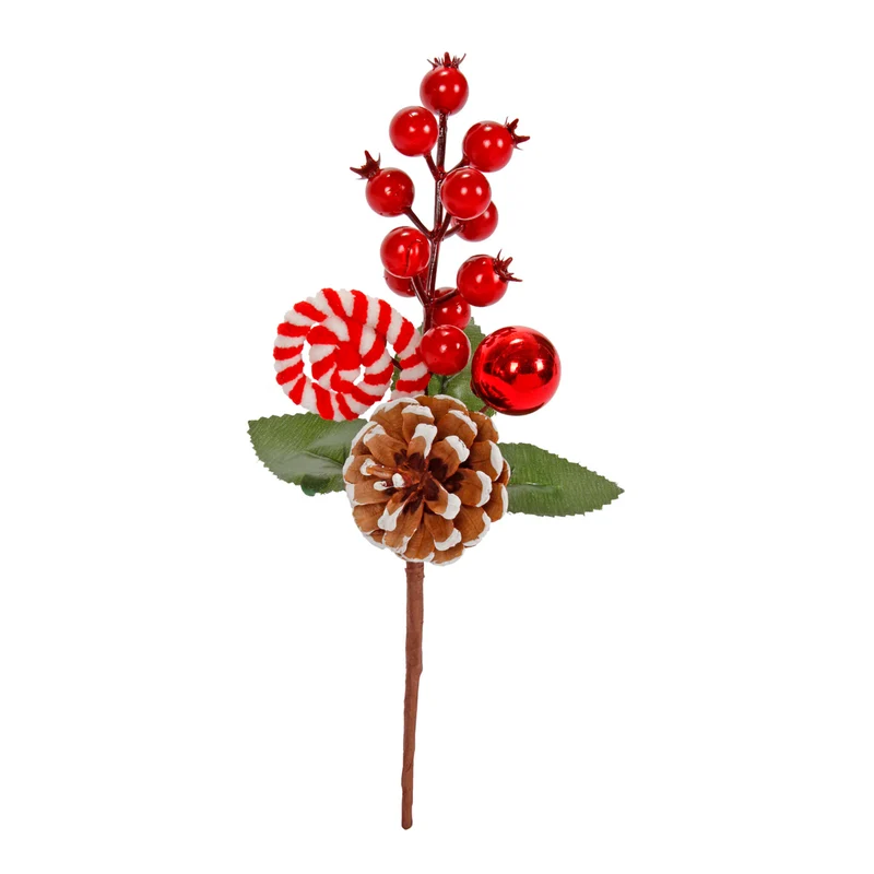 Art.11796 Pick Navidad Caramelo/Piña 25cm 1pz