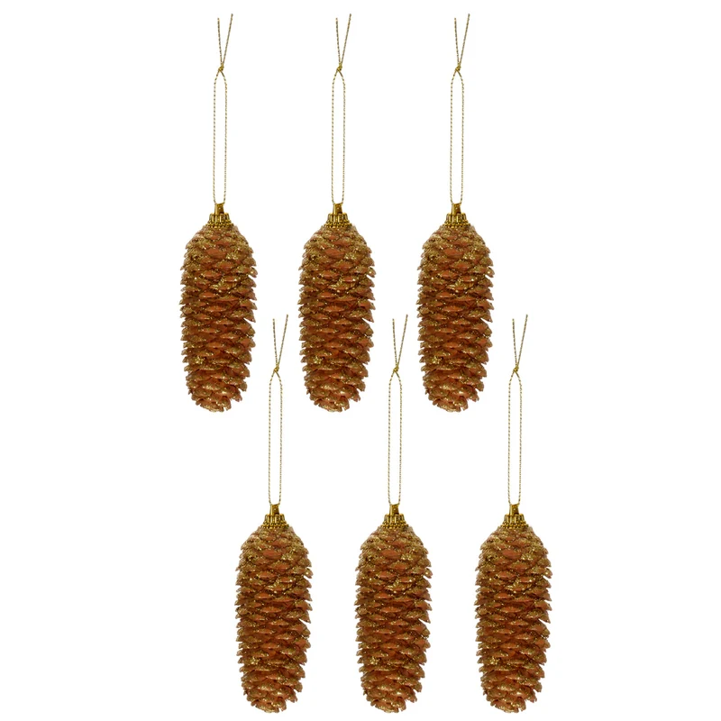 Art.11689 Piñas Diamantadas varios tamaños 6pz