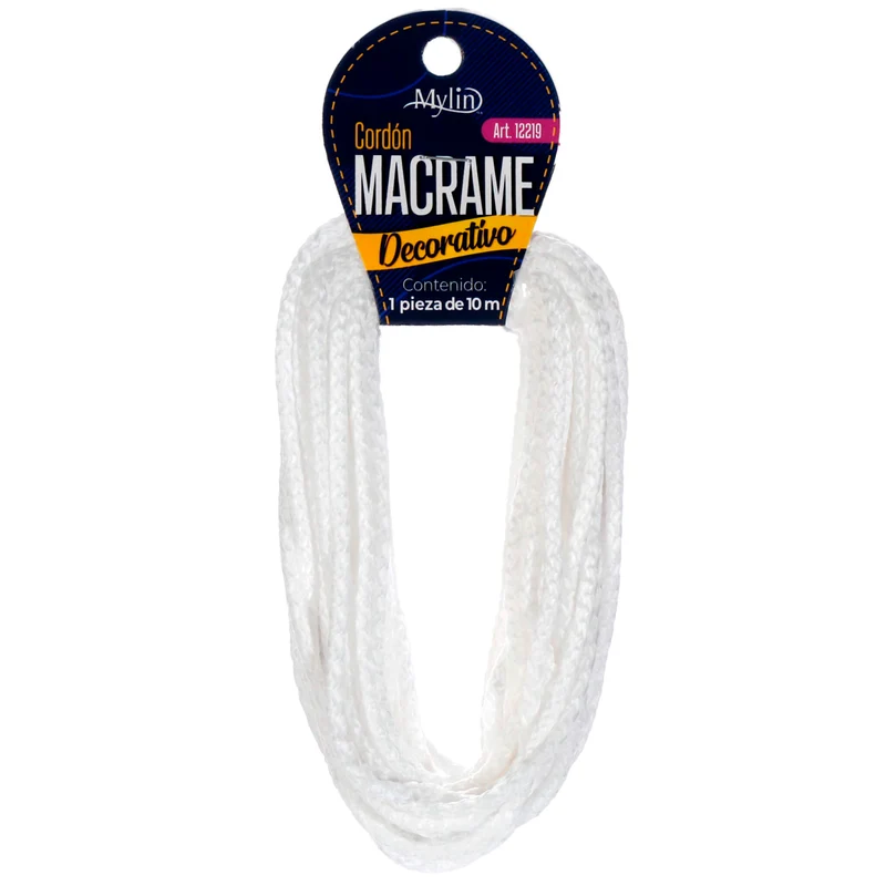 Art.12219 Cordón Macramé Poliéster 4mm 10m