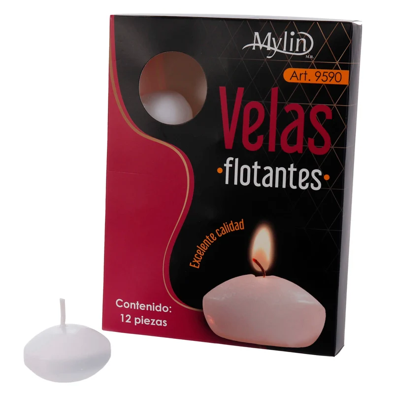 Art.9590 Velas Flotantes 3x4cm 12pz