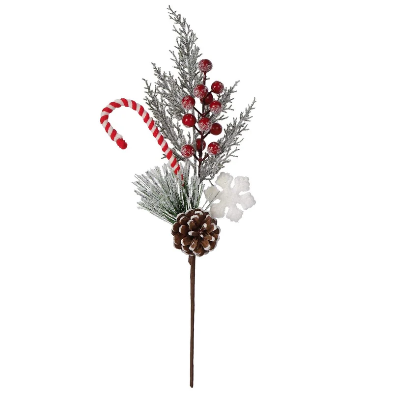 Art.4370 Pick Nevado Caramelo/Cerezas/Copo 42cm 1pz