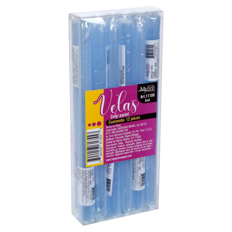 Art.11108 Vela color Pastel 25x2cn 12pz