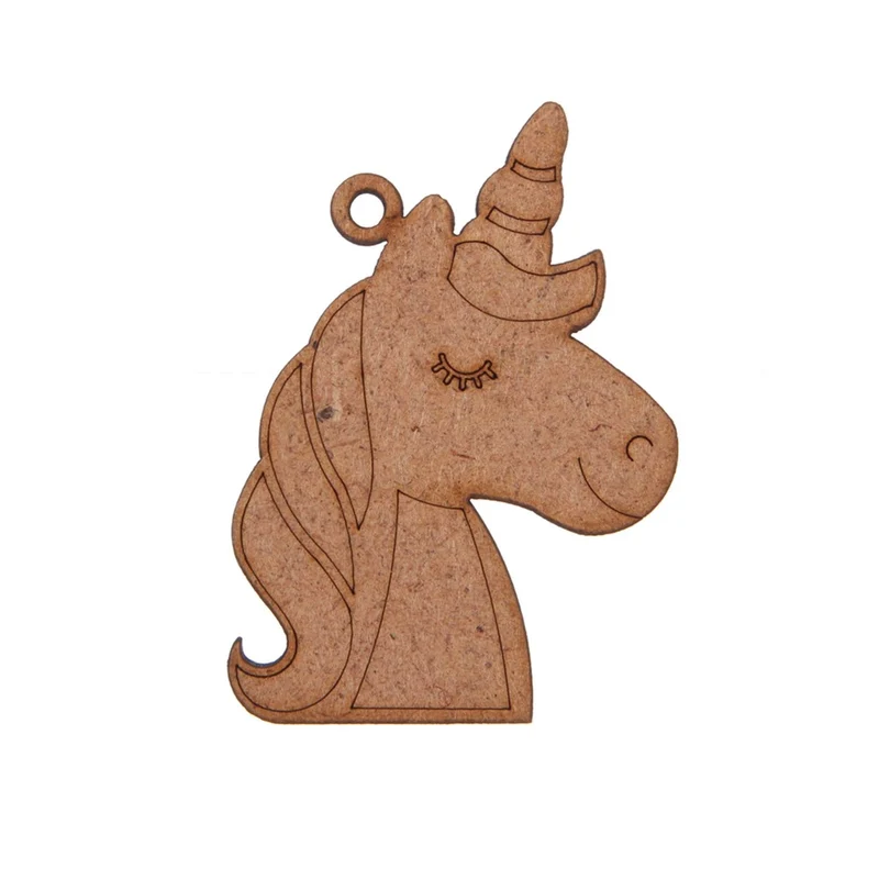 Art.6186 llavero Cara de Unicornio 6x4cm 2pz