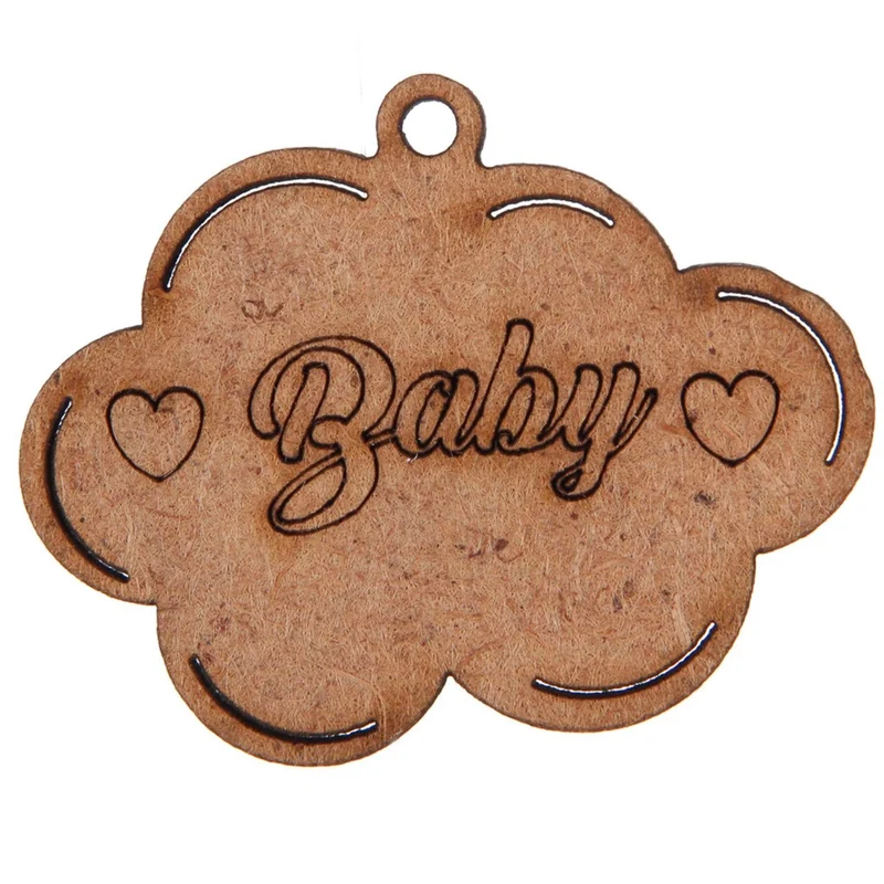 Art.6133 Llavero Nube Baby 4.5x5cm 2pz