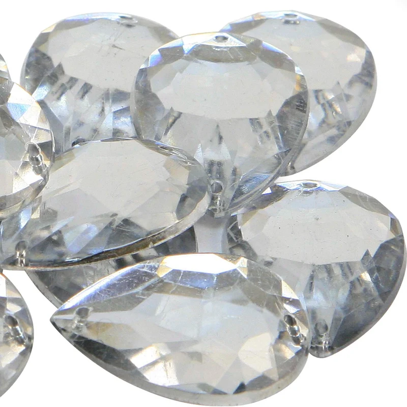 Art.6032 Piedra Acrílica Gota 18x25mm 20pz