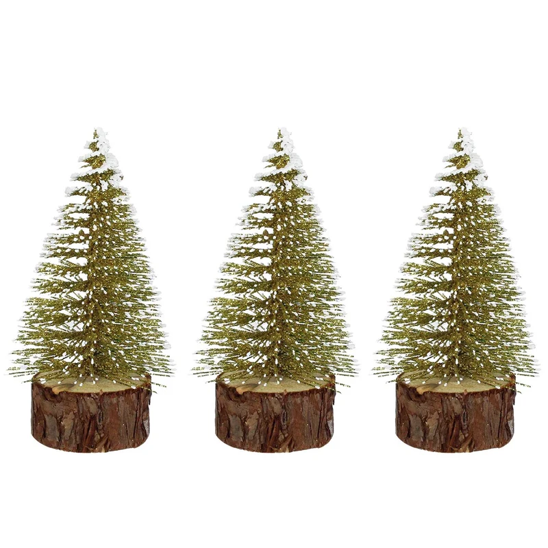 Art.3832 Mini Pino Con Base 10.5x5cm 3pz