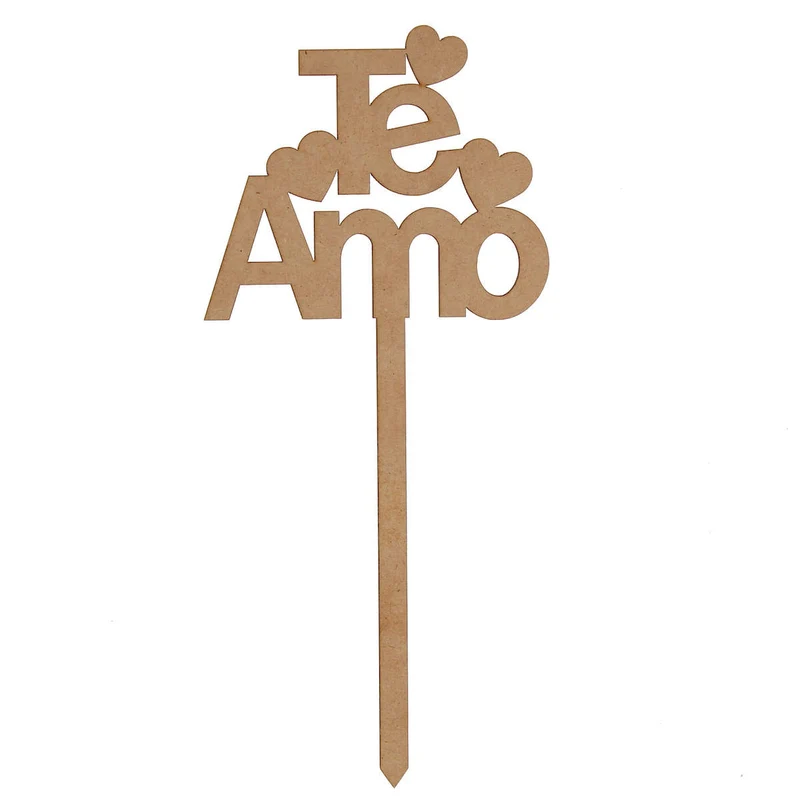 Art.6386 Pick Te Amo Corazón 25.5x12cm 1pz