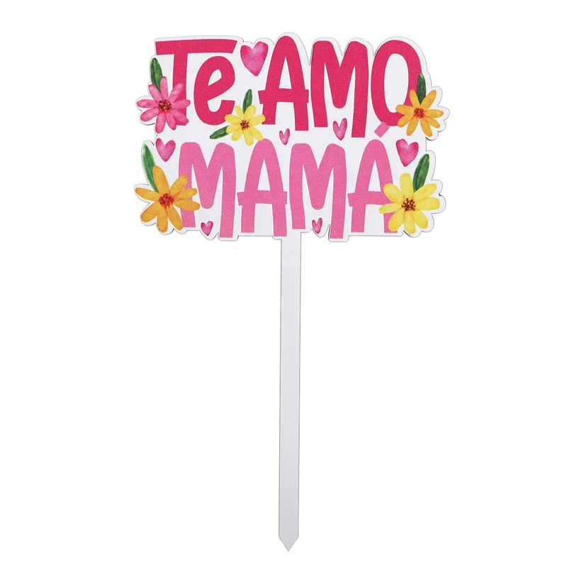 Art.3698 Pick Te Amo Mamá 23.5x13.5cm 1pz