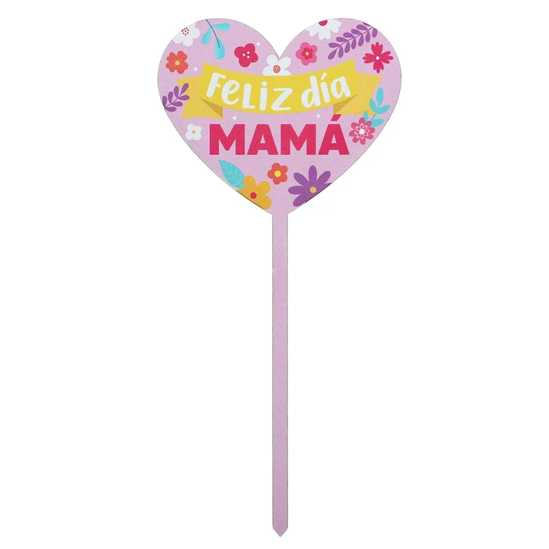 Art.3692 Pick Feliz Día Mamá 23.5x11cm 1pz
