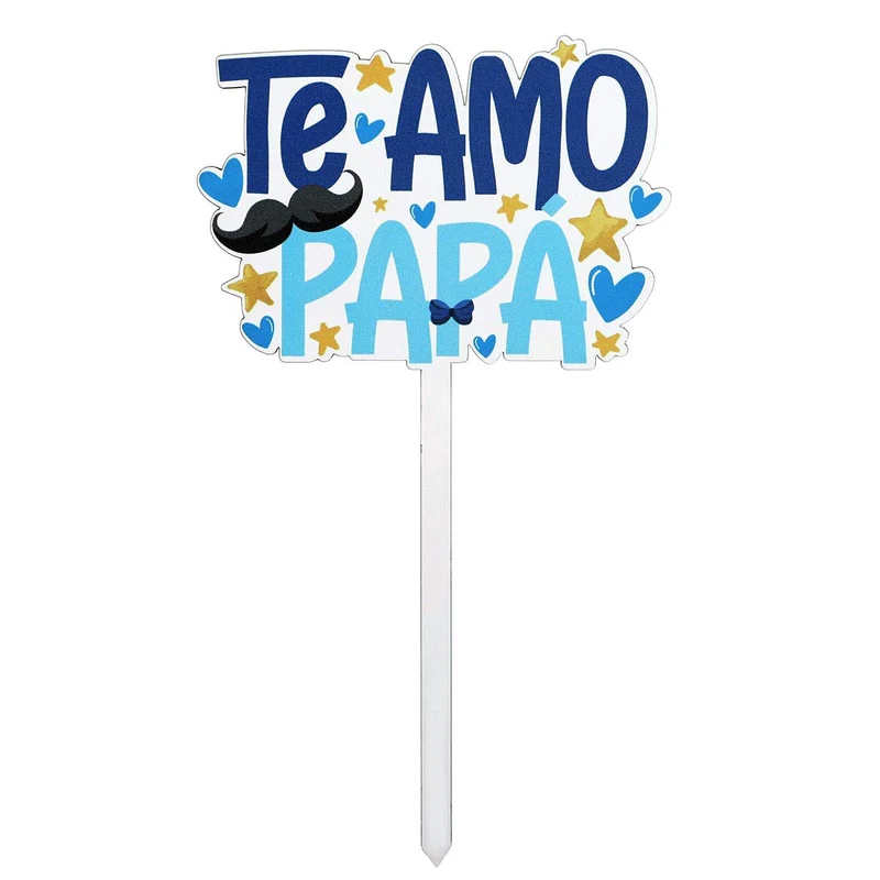 Art.3675 Pick Te Amo Papá 23.5x13.5cm 1pz