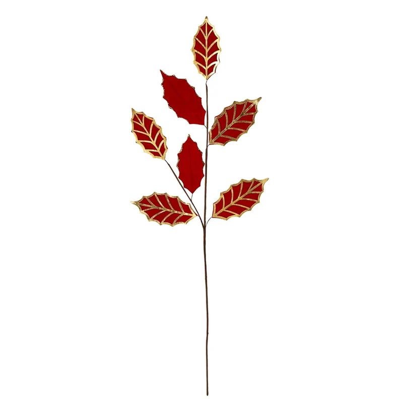 Art.4191 Vara Hojas Terciopelo 80cm 1pz