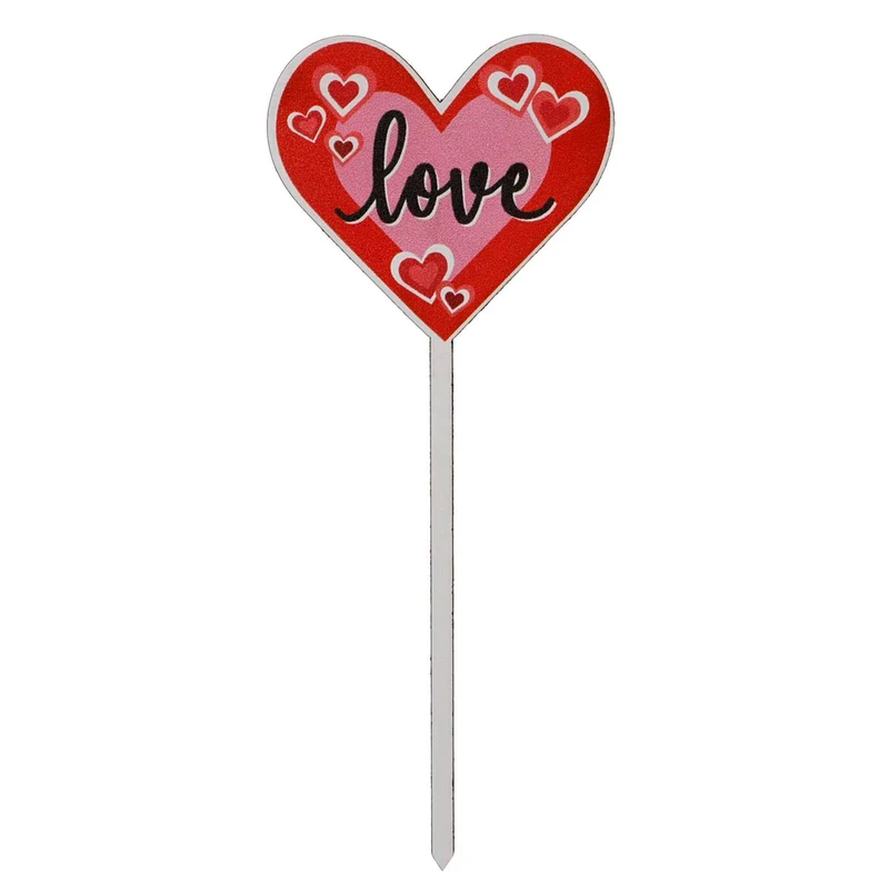Art.2878 Pick Corazón A Color 16.5x6.5cm 1pz