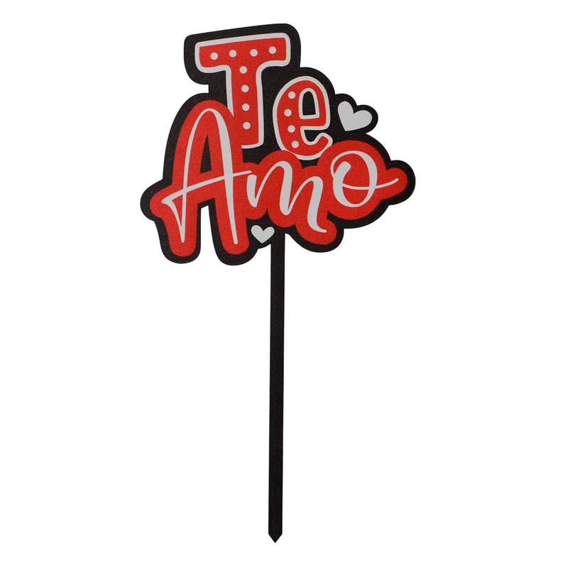 Art.2875 Pick Te Amo A Color 25x13cm 1pz