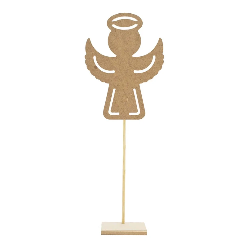 Art.9718 Adorno Ángel Con Poste Y Base 49x18cm 1pz