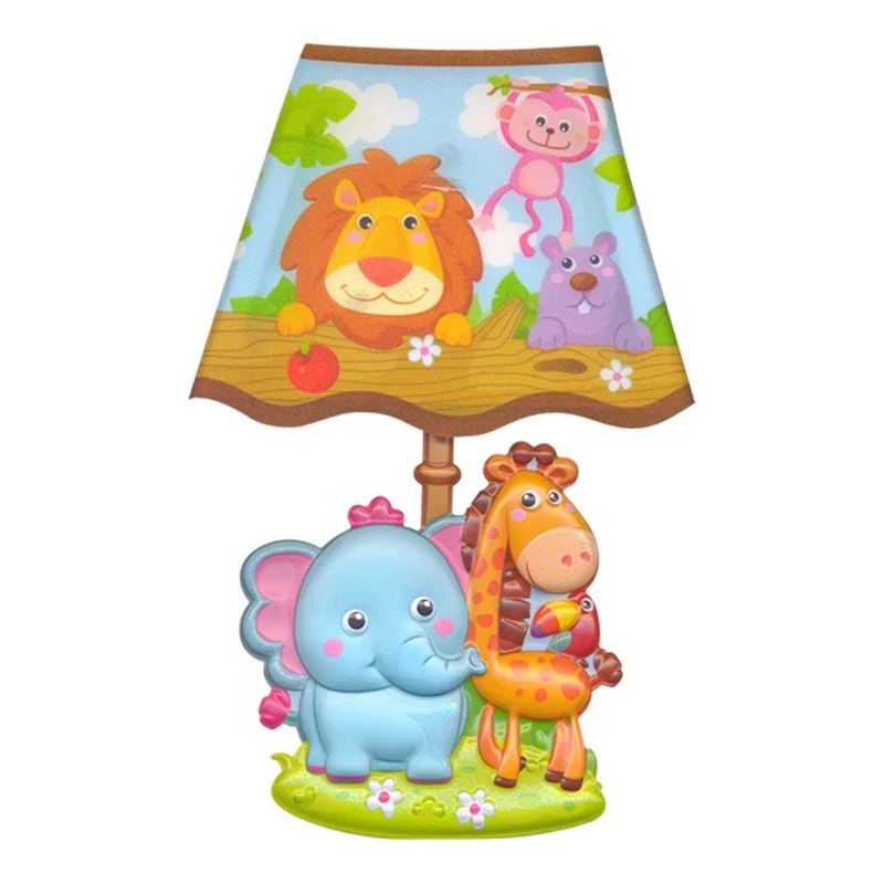 Art.9489 Calcomanía Lámpara De Pared Animales Con Luz 27x17.5cm 1pz