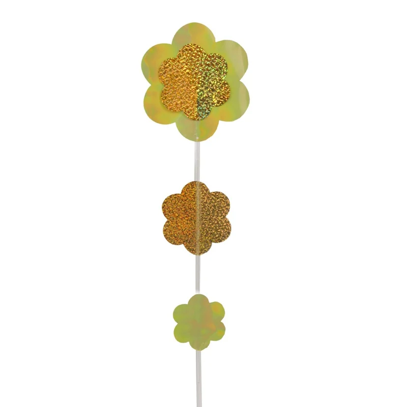 Art.846 Pick Grande De Flores Colores Iris/Láser 46.5cm 1pz