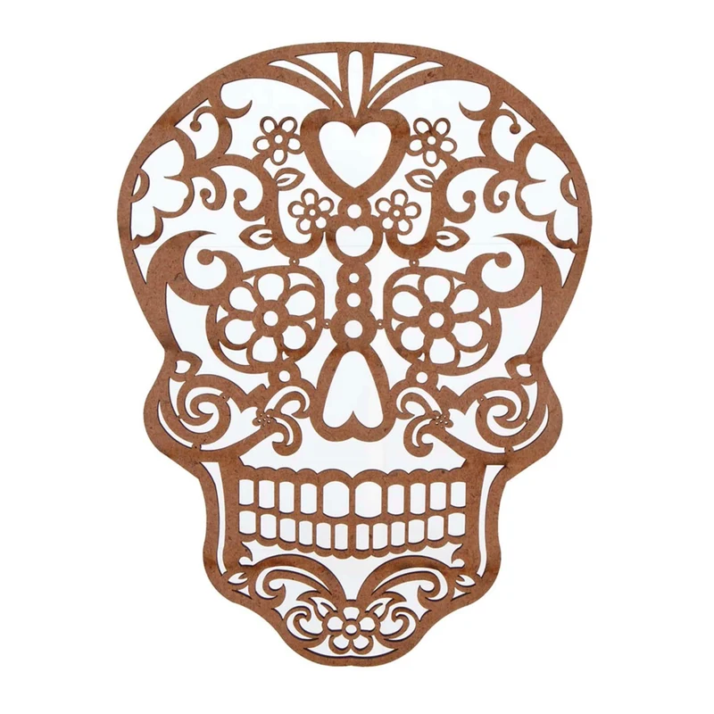 Art.8102 Calavera Garigoleada Chica 20x15cm 1pz