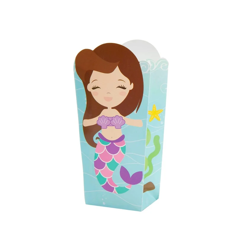 Art.7809 Sirena Caja Palomitas 14.5x7.5cm 6pz