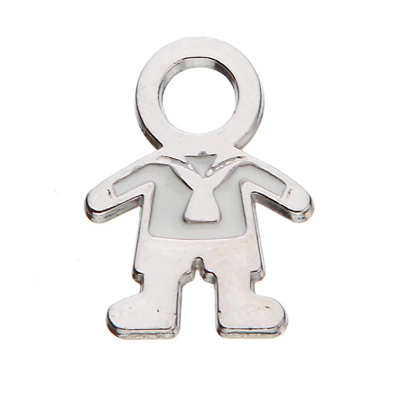 Art.7369 Dije Niño Enamel 21mm 4pz