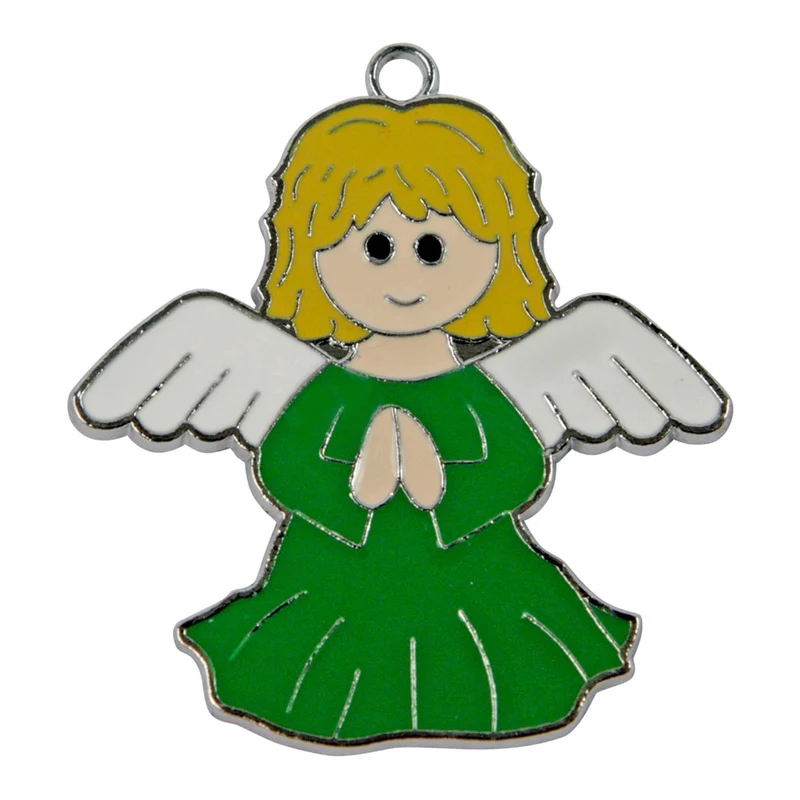 Art.4180 Dije Epoxy Ángel 40mm 2pz
