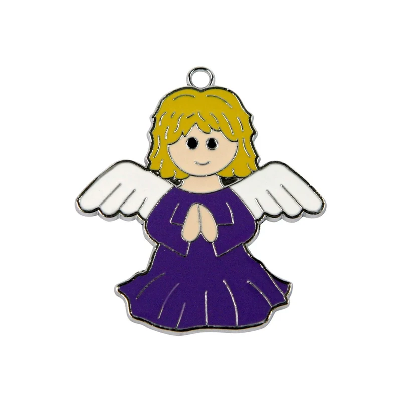 Art.4179 Dije Epoxy Ángel 23mm 4pz