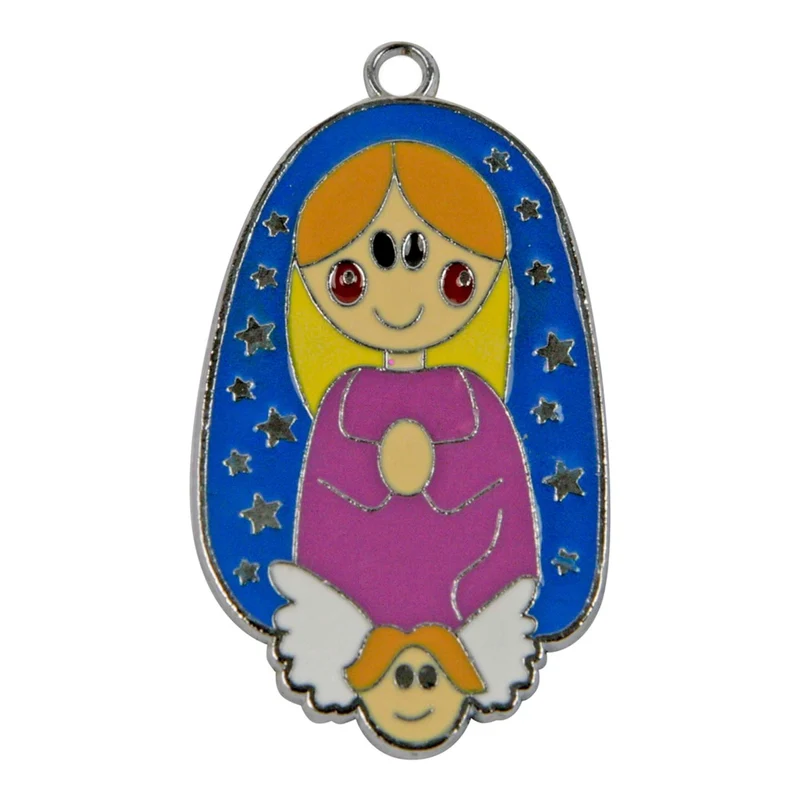 Art.4172 Dije Epoxy Virgen 40mm 2pz