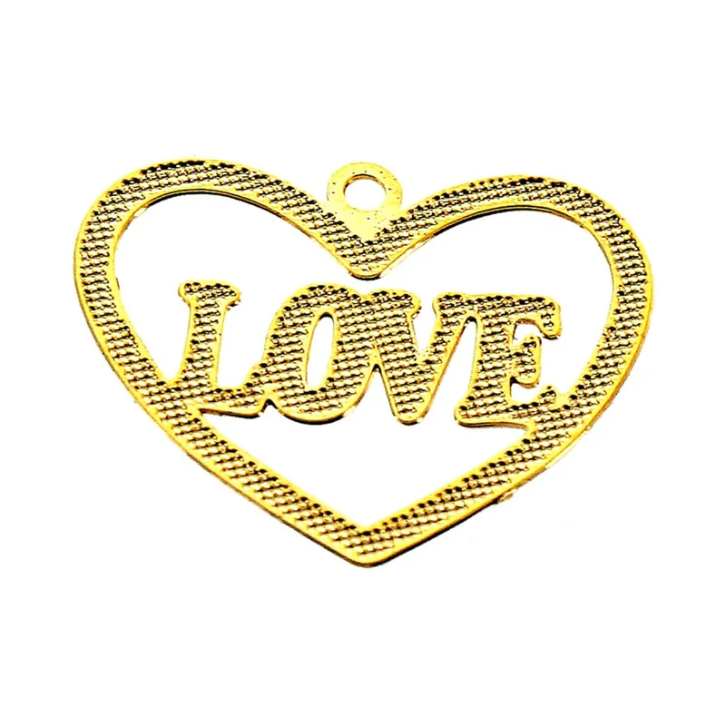Art.3957 Dije Filigrana Love 14mm 12pz