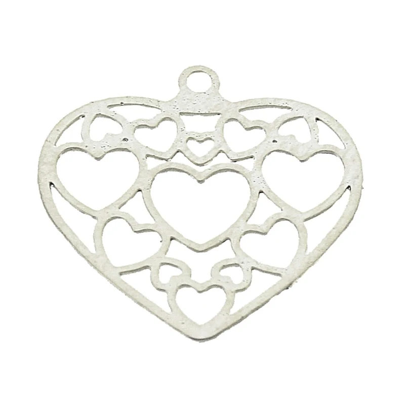 Art.3955 Dije Filigrana Corazón 16mm 12pz