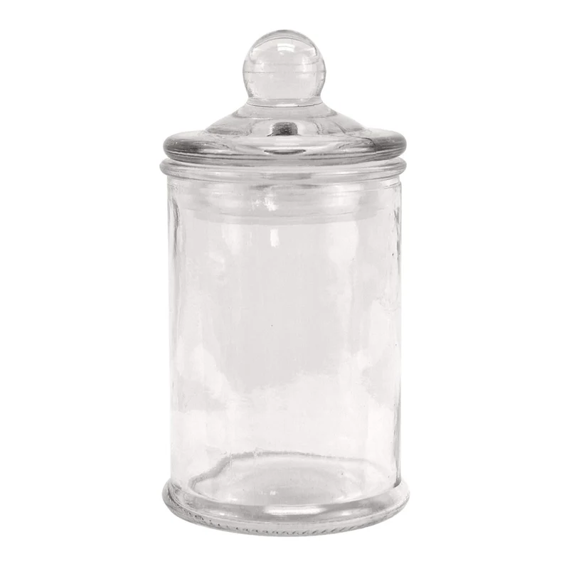 Art.3943 Frasco Cristal Con Tapa aprox 150ml 11.4x6.2cm 1pz
