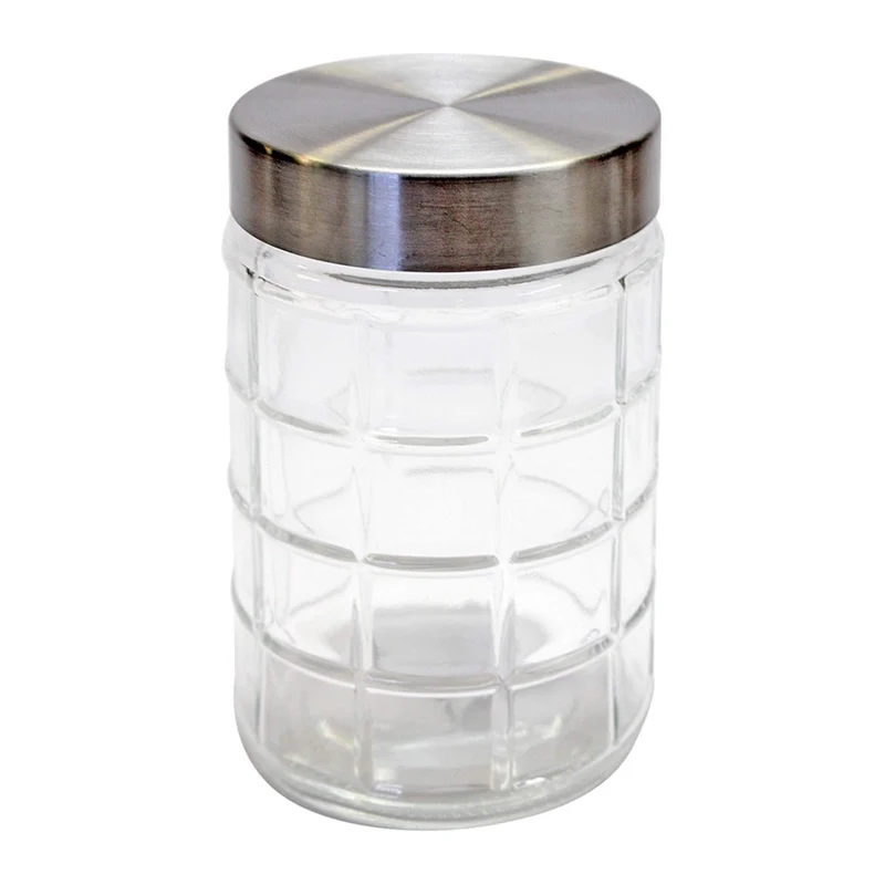 Art.5184 Frasco Vidrio Con Tapa aprox 1,160ml 17x11.5cm 1pz