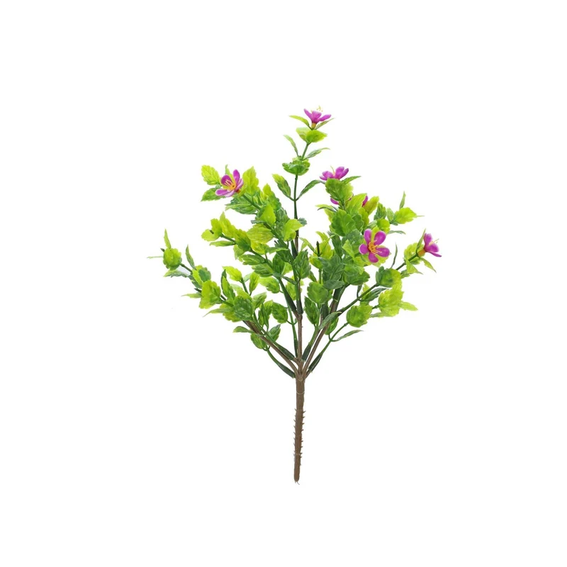 Art.5153 Follaje Con Flor x4 22cm 1pz