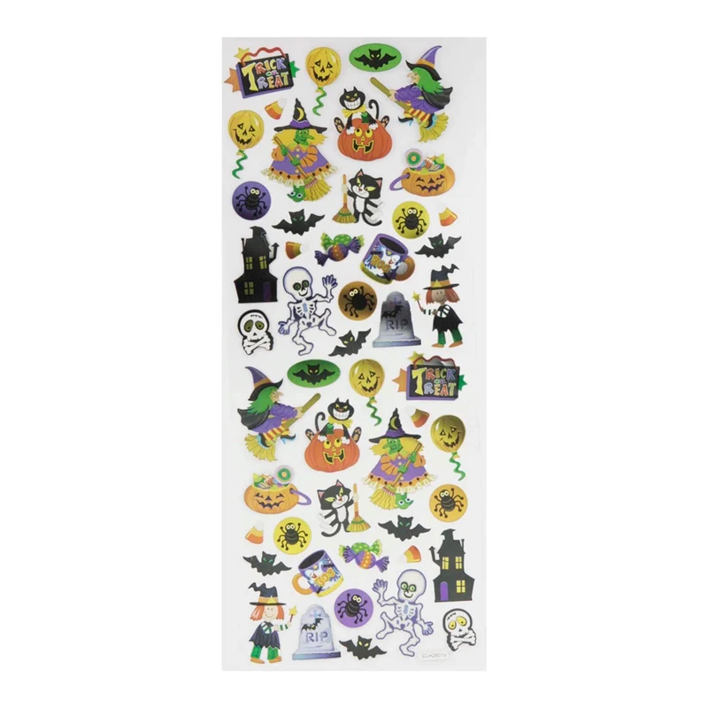 Art.4793 Calcomanía Halloween 30.5x12cm 1 planilla