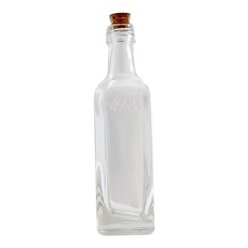 Art.4696 Botella De Vidrio Con Corcho aprox 70ml 13x3.5cm 1pz