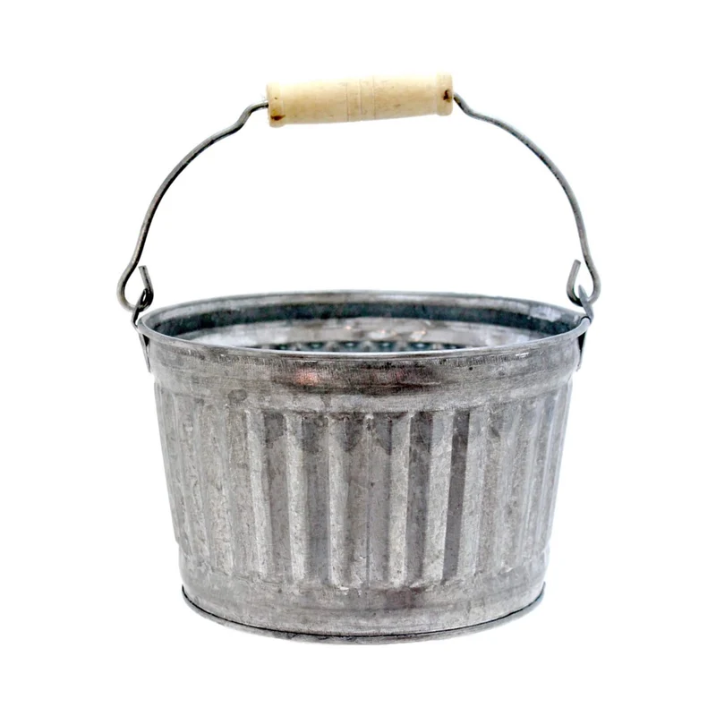 Art.4584 Base Metal Redonda Zinc 15cm 1pz
