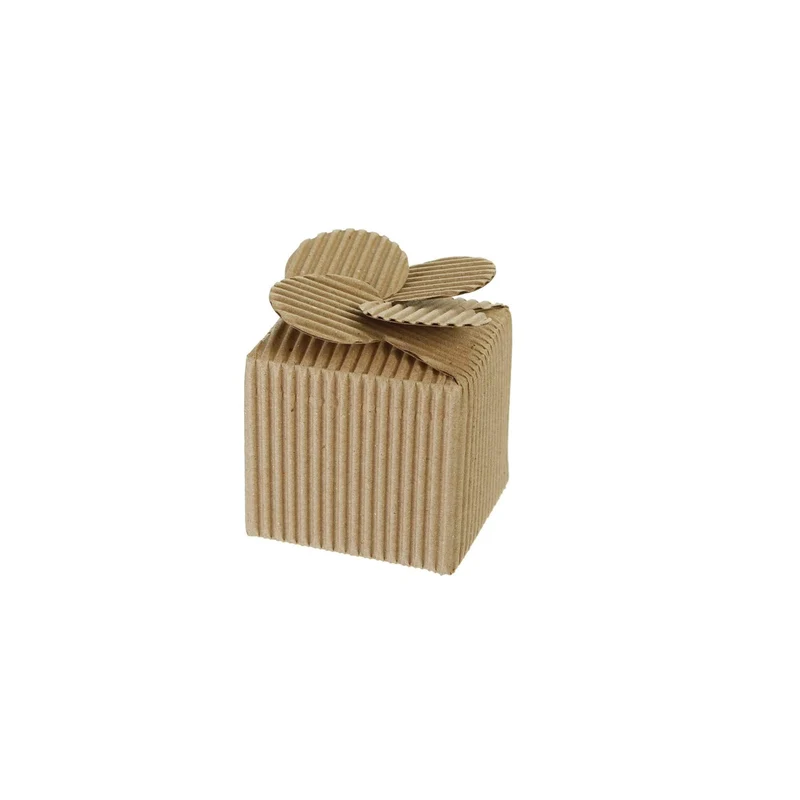 Art.4479 Caja Chica Con Moño Corrugado 6cm 1pz