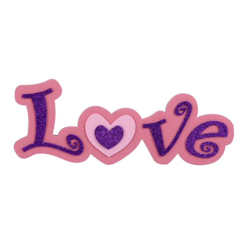 Art.4369 Letrero Fomi Love 30.5x10.5cm 1pz