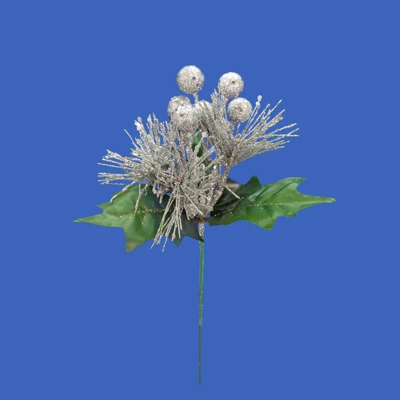 Art.9177 Pick Navideño Piña/Cerezas 20.4cm 1pz