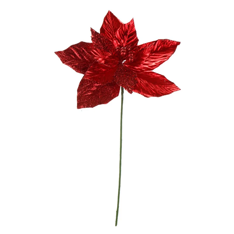 Art.7917 Vara Flor Nochebuena Fina 59cm 1pz