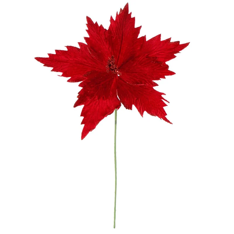 Art.7902 Vara Flor Nochebuena Fina 69cm 1pz