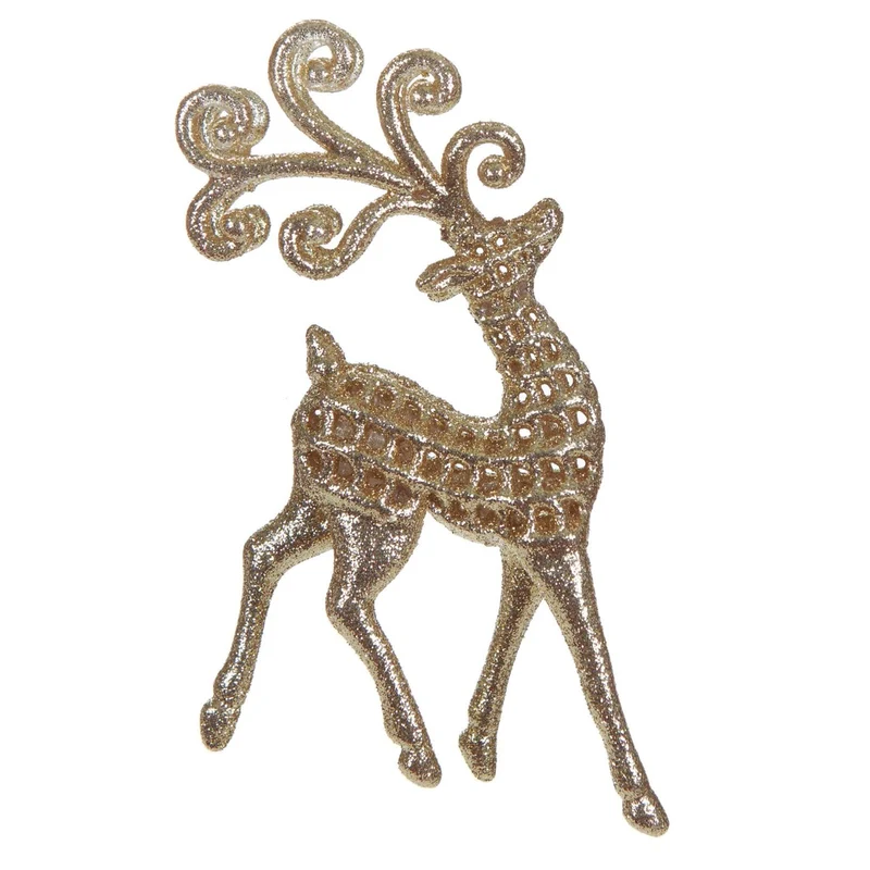 Art.5828 Ornamento Plástico Navidad Diamantado 16.5cm 1pz
