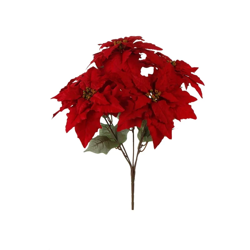 Art.5750 Ramo Fino Nochebuena X5 Flores 54cm 1pz