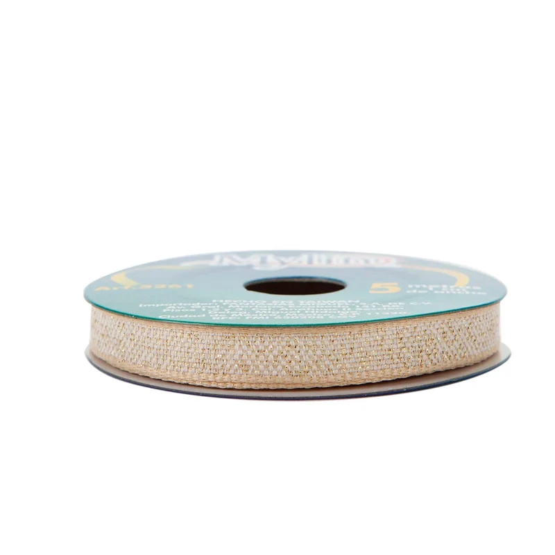 Art.5261 Listón Yute/Oro 10mm 5m